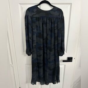 Banana Republic Black Camouflage Dress